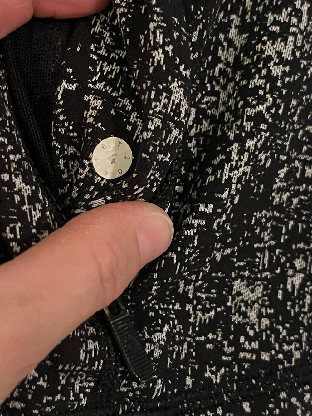Lululemon Women's Black & White Speckled Zip-Front Jacket